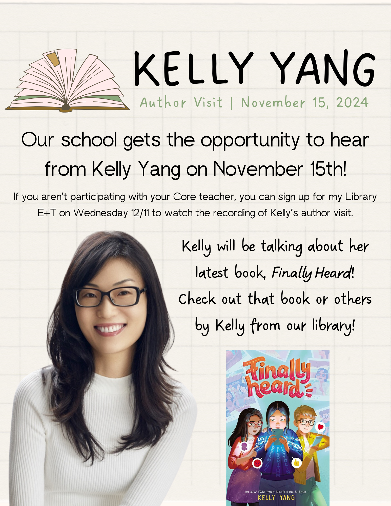 Kelly Yang Author Visit