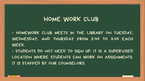 home work club info